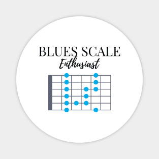 Blues Scale Enthusiast Light Theme Magnet